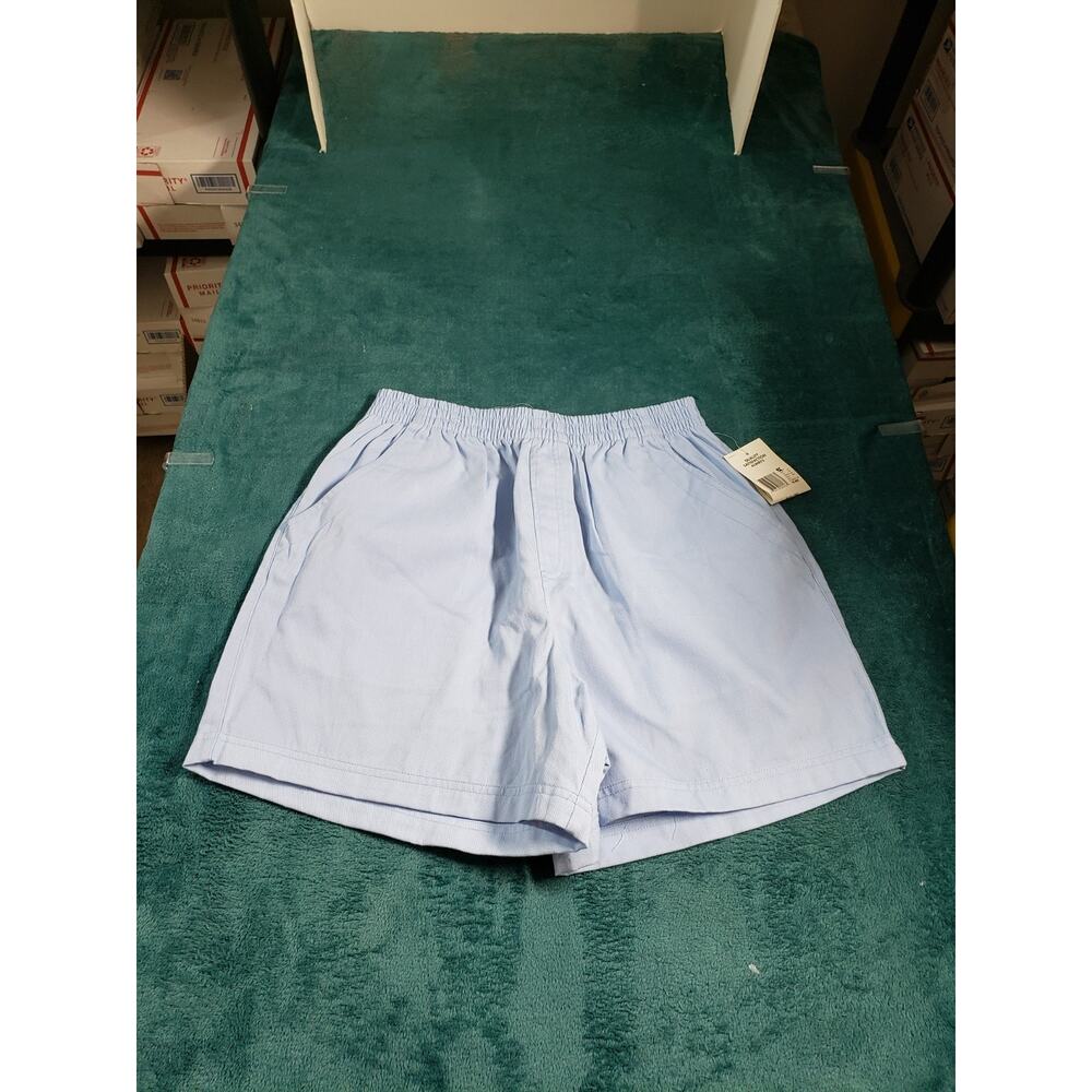 Basic Editions Shorts Size Medium Womens Blue Pull On Twill Ladies Casual NWT